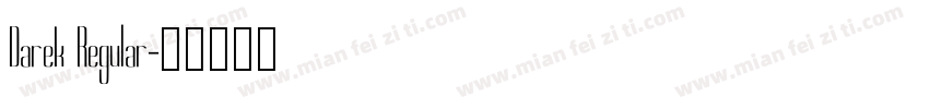 Darek Regular字体转换
